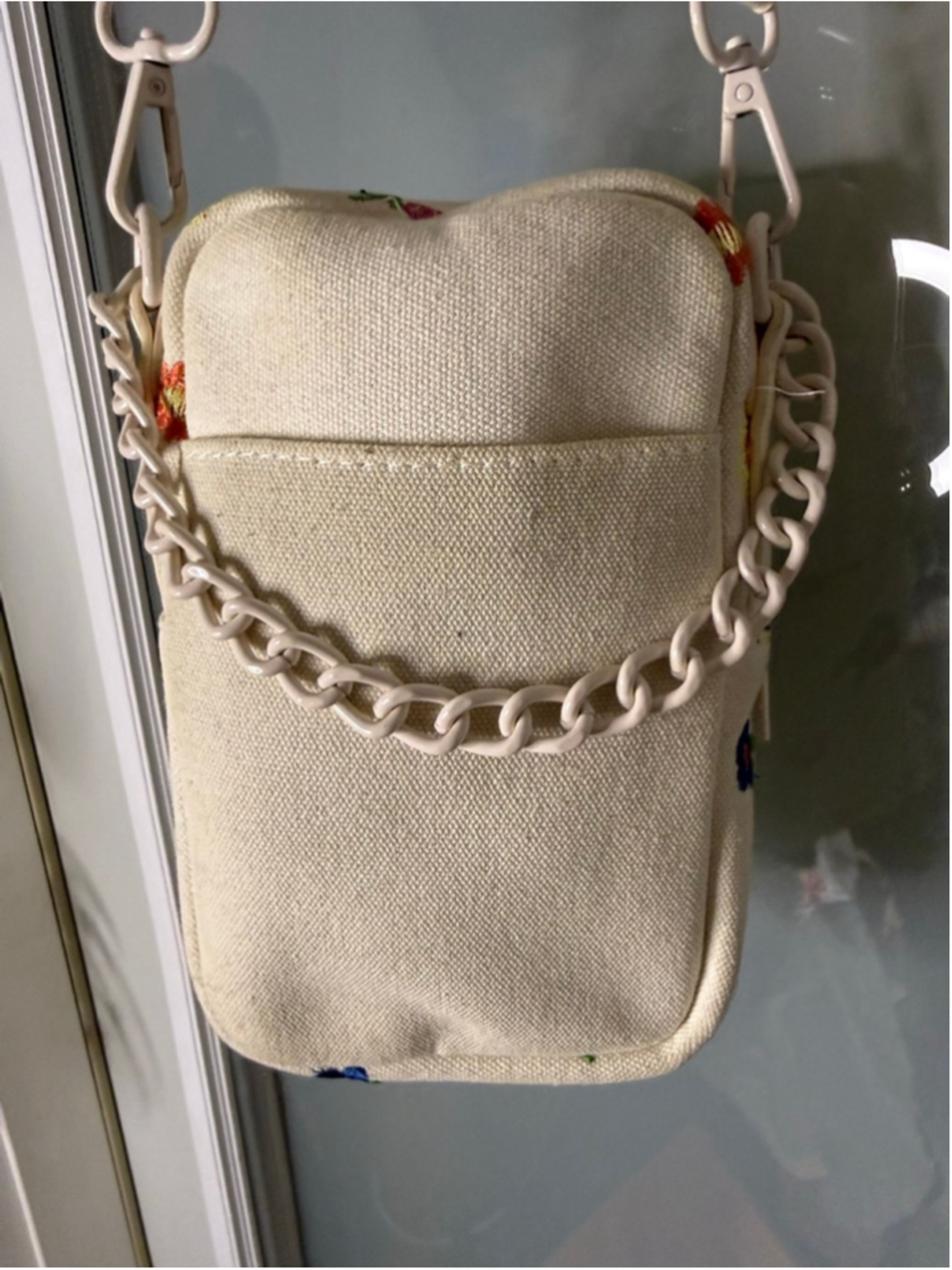 Madden NYC Floral Embroidered Crossbody Bag One Size Beige Multicolor - Picture 5 of 6